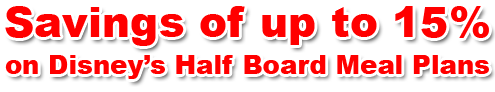 Disney's Half Board Meal Plans Offer!